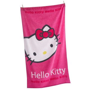 serviette de plage hello kitty